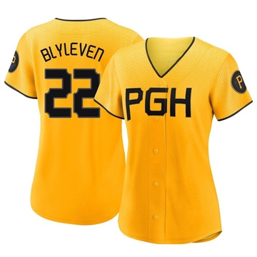 Bert Blyleven Pittsburgh Pirates Women's Backer Slim Fit T-Shirt - Ash