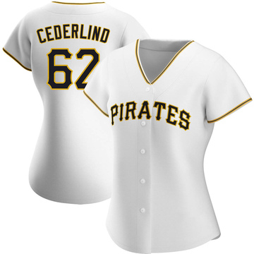 Blake Cederlind Pittsburgh Pirates Women's Black Roster Name & Number T- Shirt 