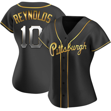 Men's Pittsburgh Pirates Bryan Reynolds Nike Gold 2023 City Connect Replica  Player Jersey