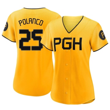 Pittsburgh Pirates Gregory Polanco #25 2020 Mlb White Jersey - Bluefink