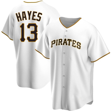 Nike Women's Pittsburgh Pirates Ke'Bryan Hayes #13 White Cool Base